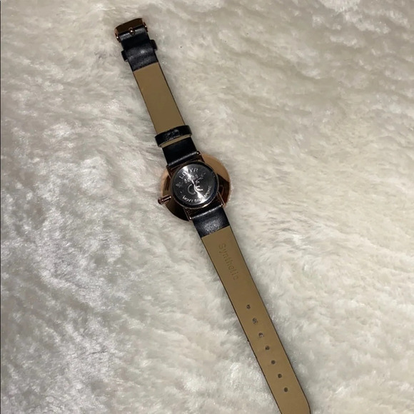 Black leather rose gold ladies watch - Picture 8 of 16